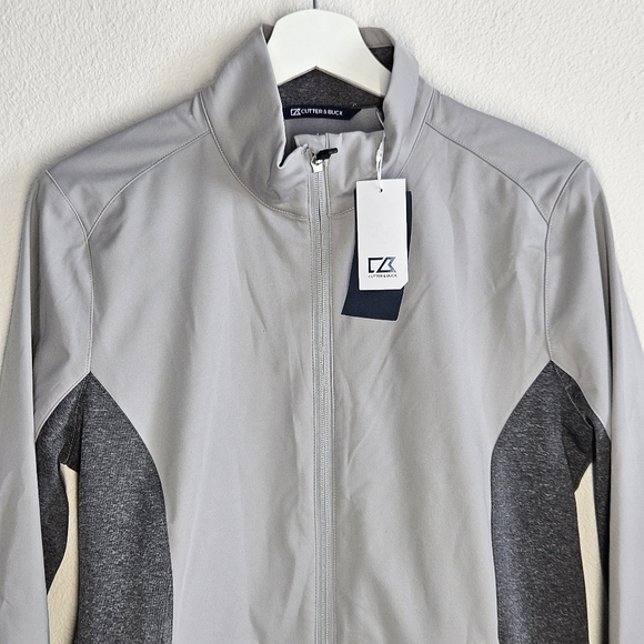 NWT!!!‎ Cutter & Buck Navigate Softshell Men's Full Zip Jacket, Size Medium - Picture 3 of 9